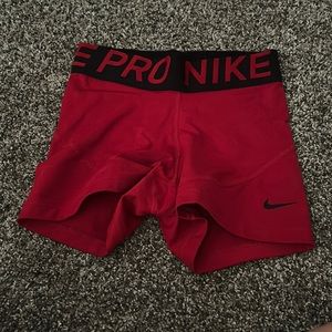 XS red nike pros